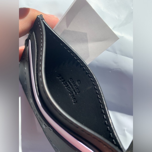 GG RUBBER-EFFECT CARD CASE - Picture 2 of 5